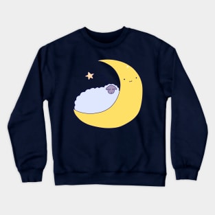 Sleepy Moon Sheep Crewneck Sweatshirt